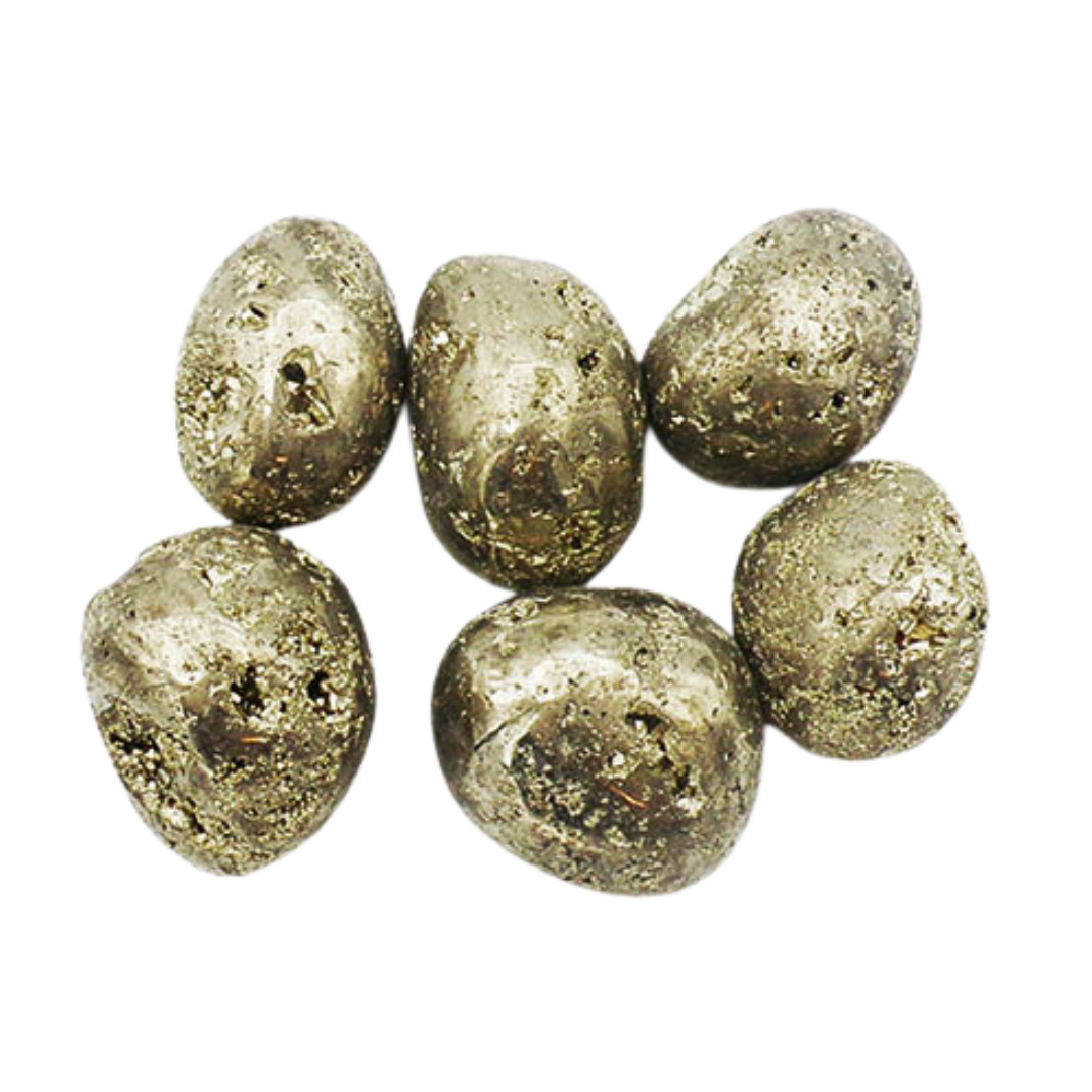 Pyrite Druzy Tumblestones AA Grade (mini spheres)