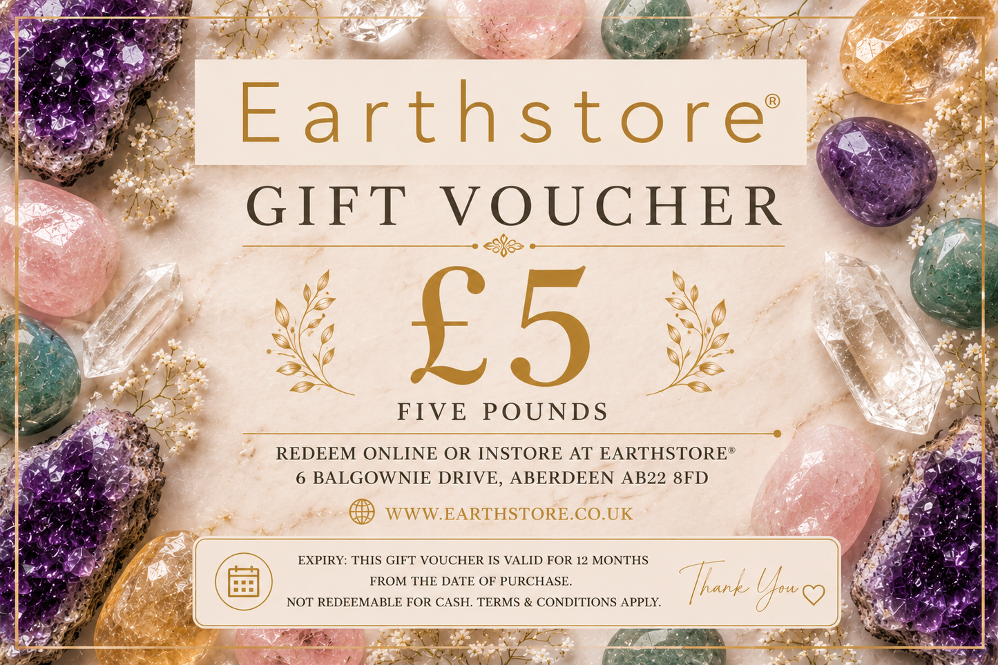 Earthstore® Gift Cards £5, £10, £20, £50, £75 and £100 options