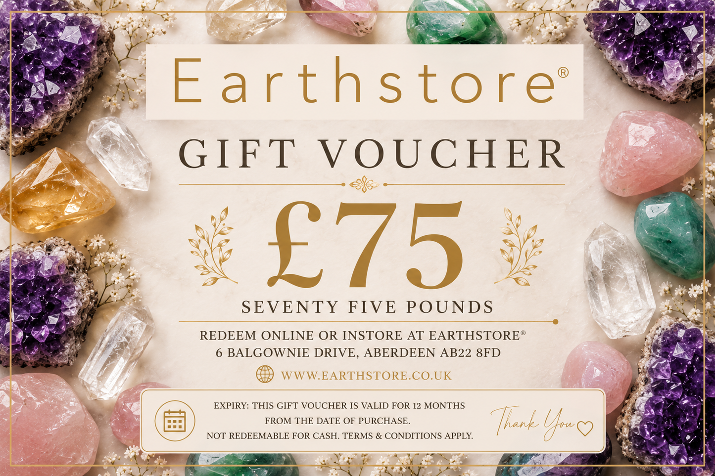 Earthstore® Gift Cards £5, £10, £20, £50, £75 and £100 options