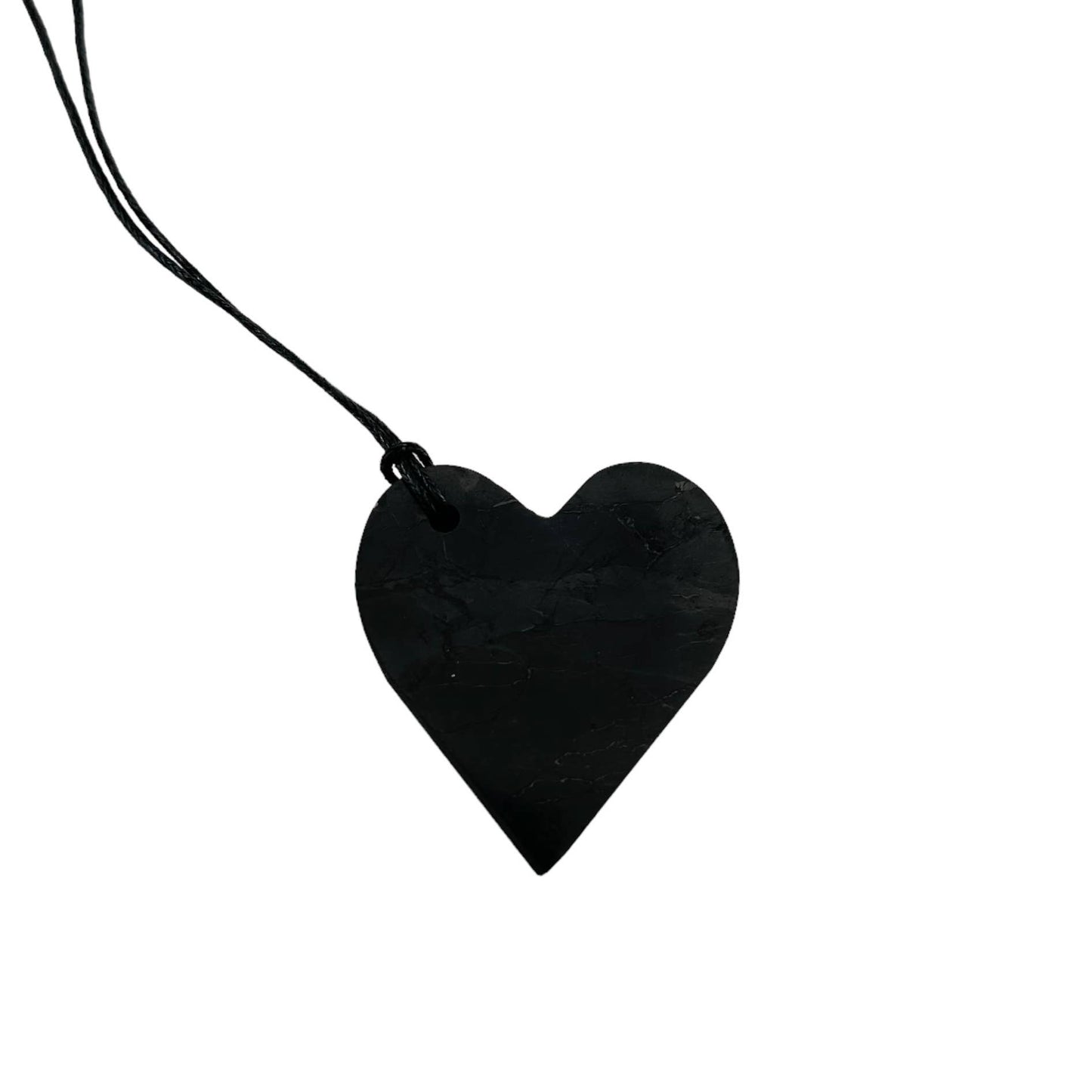 Shungite Heart Pendant Necklace