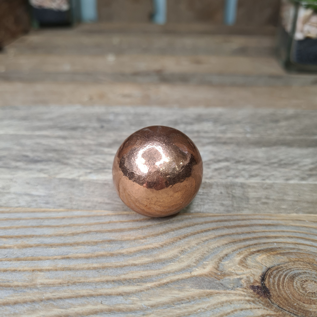 Earthstore® Copper (100%) Sphere Metaphysical Healing Ball Orb 125g 30mm