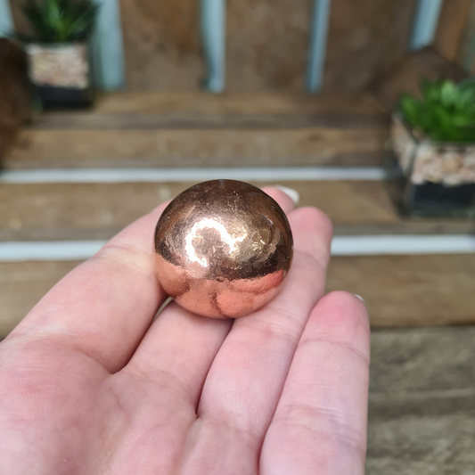 Earthstore® Copper (100%) Sphere Metaphysical Healing Ball Orb 125g 30mm