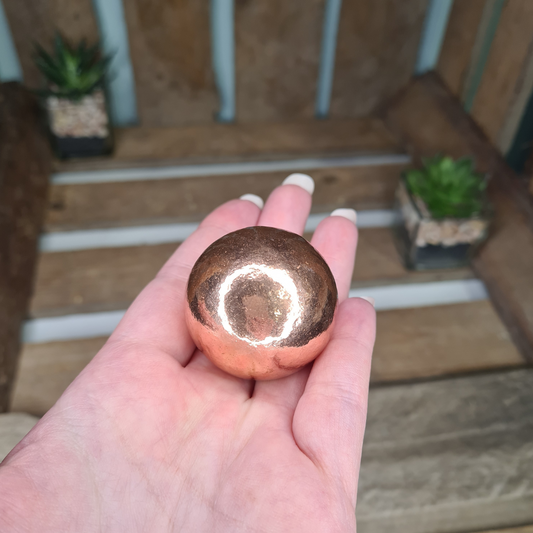 Earthstore® Copper (100%) Sphere Metaphysical Healing Ball Alchemist 300g Metal 40mm