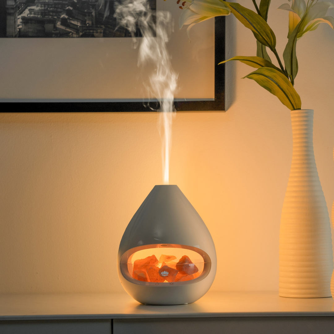 Earthstore® Made By Zen GLO Aroma Diffuser, Ioniser with Himalyan Salt