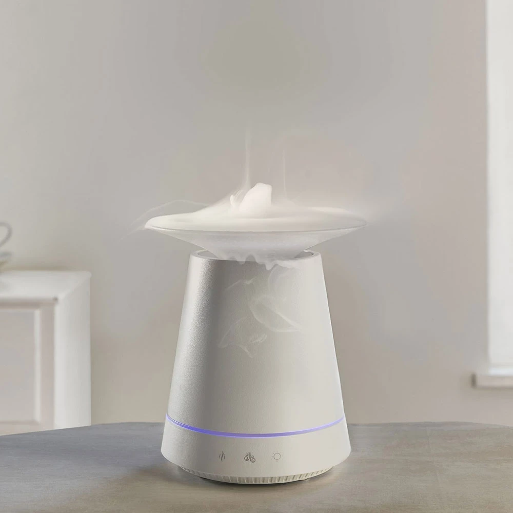Earthstore® Made By Zen KASUMI White, Diffuser, Ioniser, Cascading Mist, Colour Changing