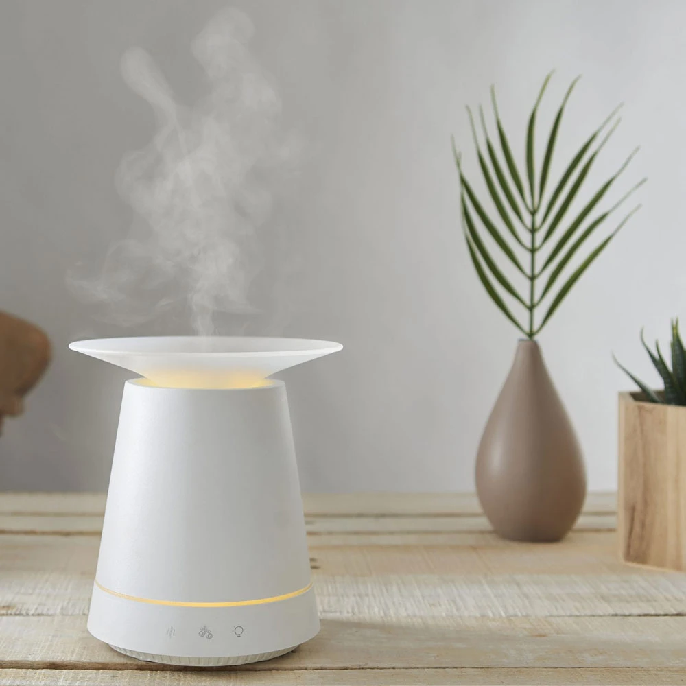 Earthstore® Made By Zen KASUMI White, Diffuser, Ioniser, Cascading Mist, Colour Changing
