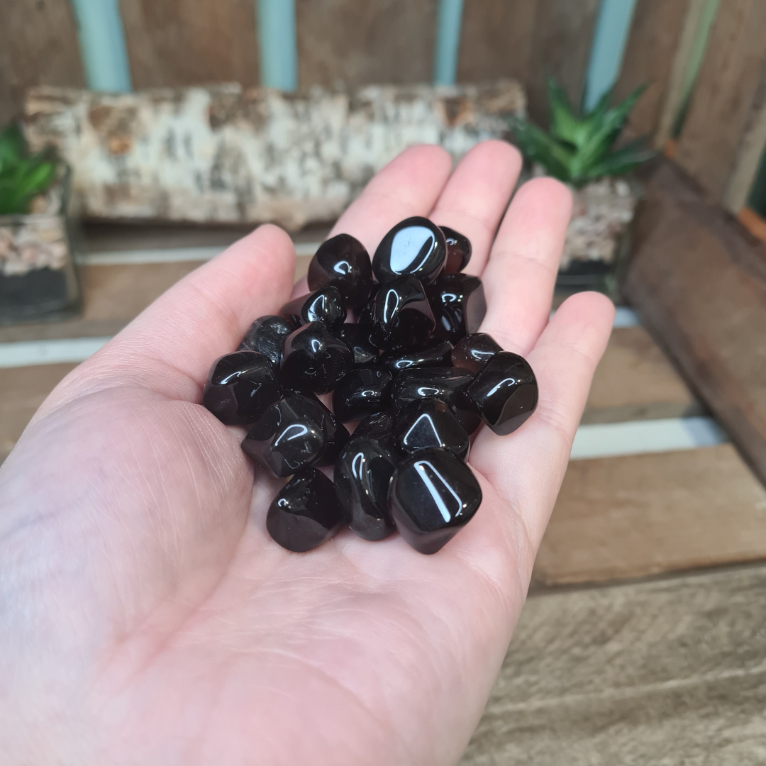 Earthstore® Apache Tears - Tumblestone polished, Arizona: Grief, Loss, Fear, Courage