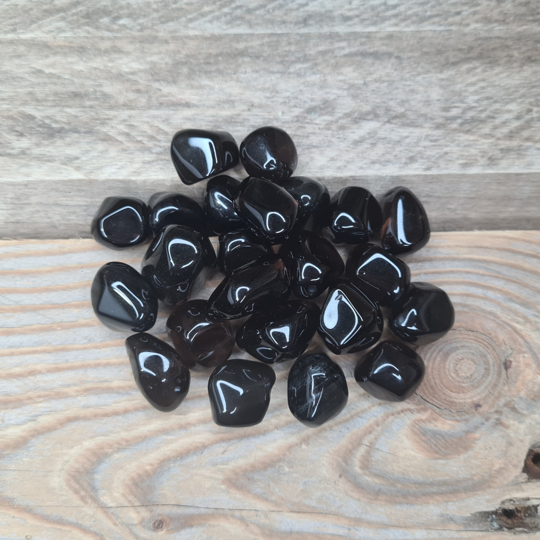 Earthstore® Apache Tears - Tumblestone polished, Arizona: Grief, Loss, Fear, Courage