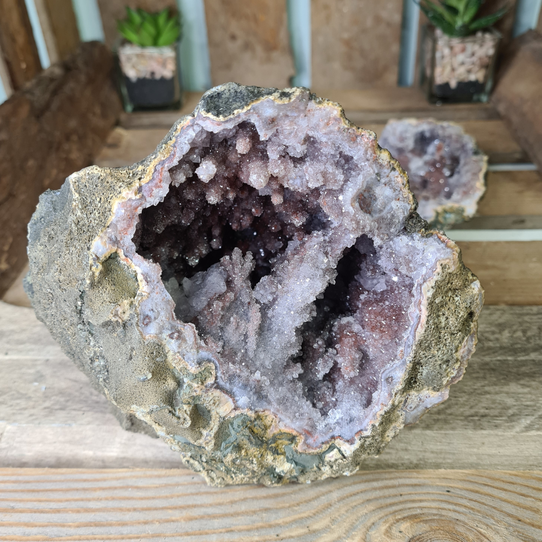 Earthstore® Spirit Cactus Faerie (fairy) Angel Quartz Stalactite Geode