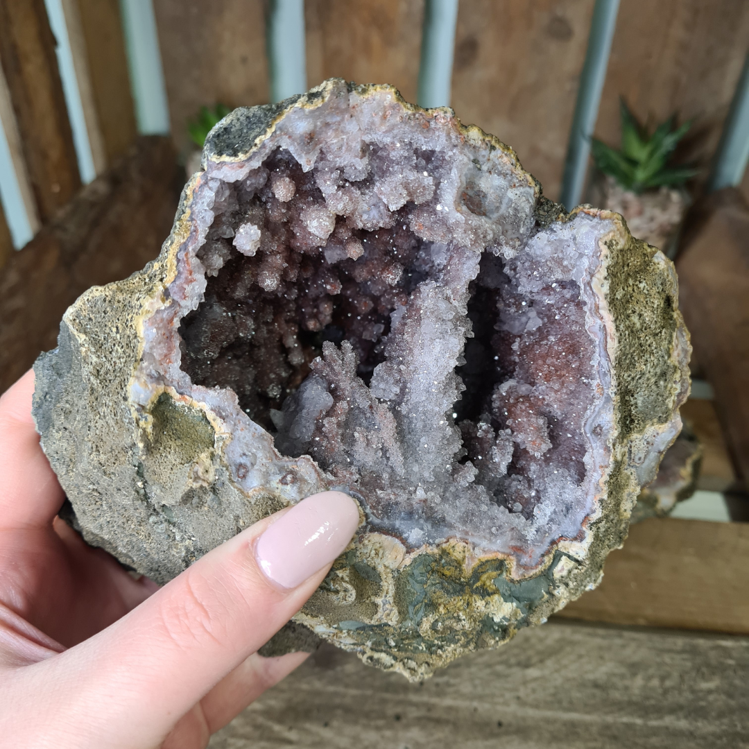 Earthstore® Spirit Cactus Faerie (fairy) Angel Quartz Stalactite Geode