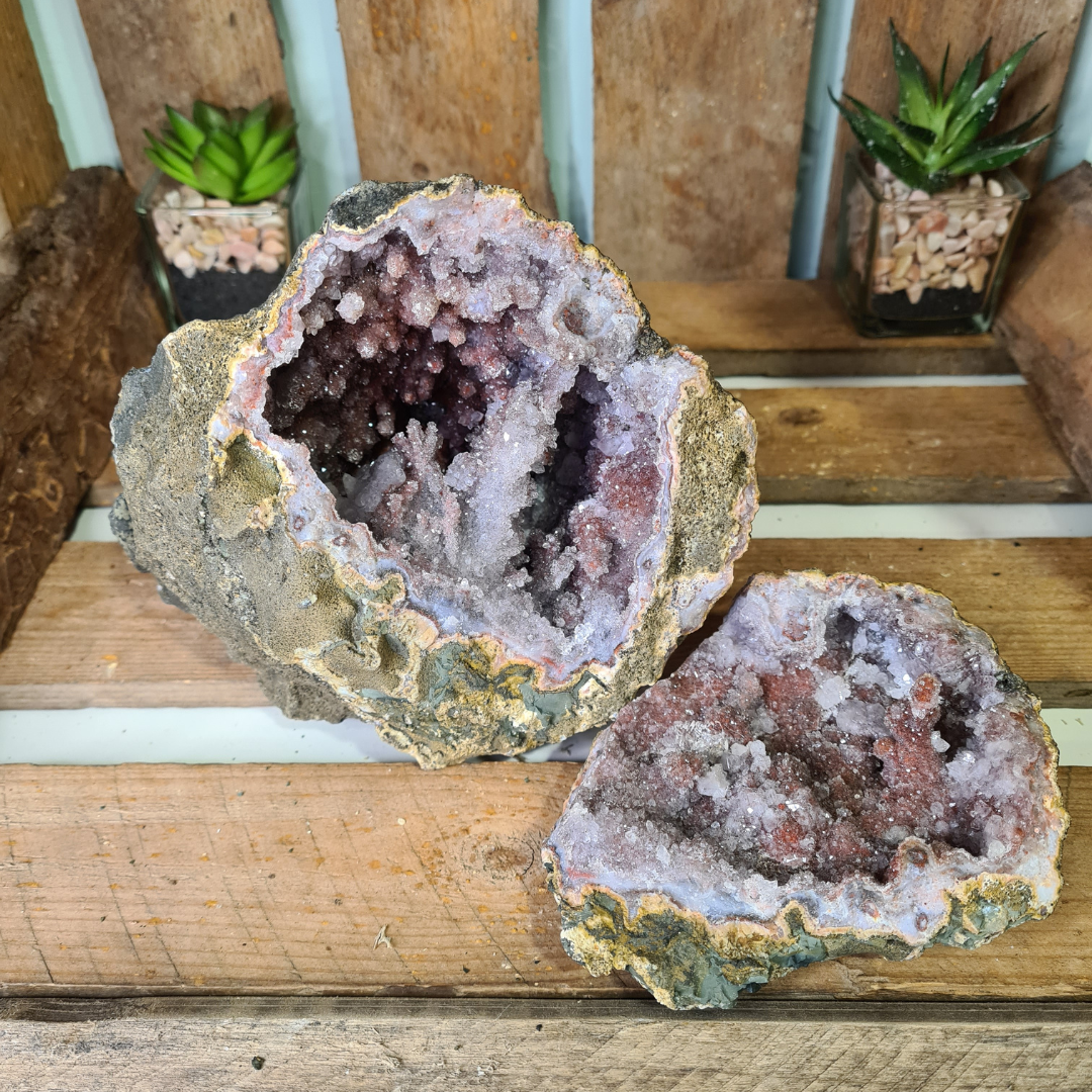 Earthstore® Spirit Cactus Faerie (fairy) Angel Quartz Stalactite Geode