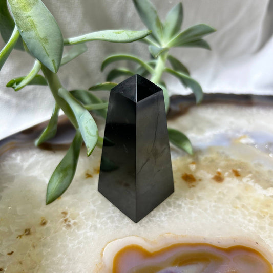Shungite Obelisk Tower 70mm (7cm) | EMF Protection & Grounding Crystal