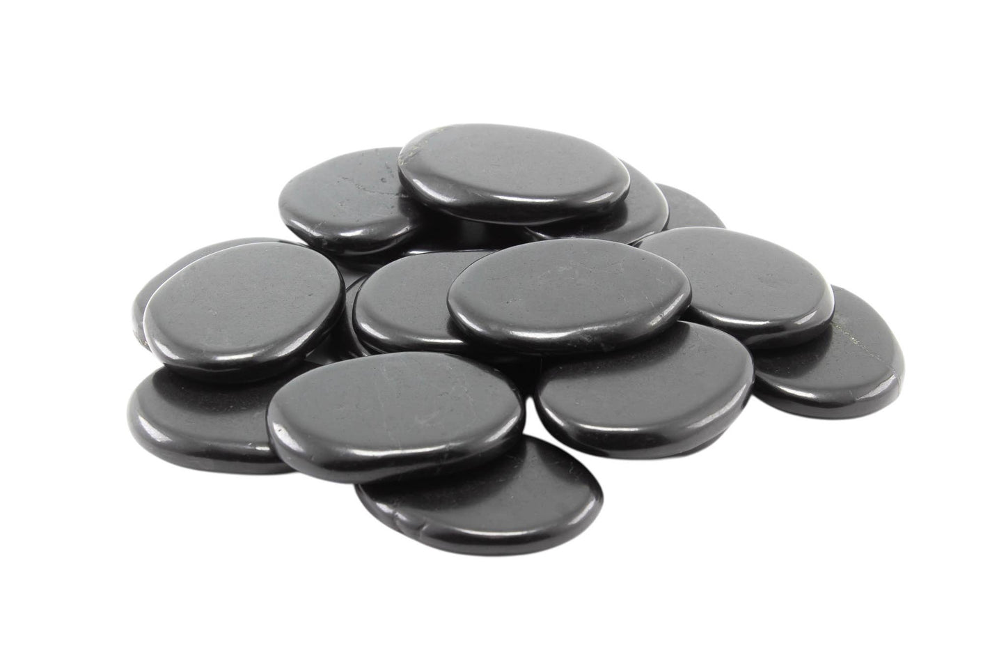 Shungite Palm Stone, Large | AA Grade | Stress, Protection & Grounding - Healing