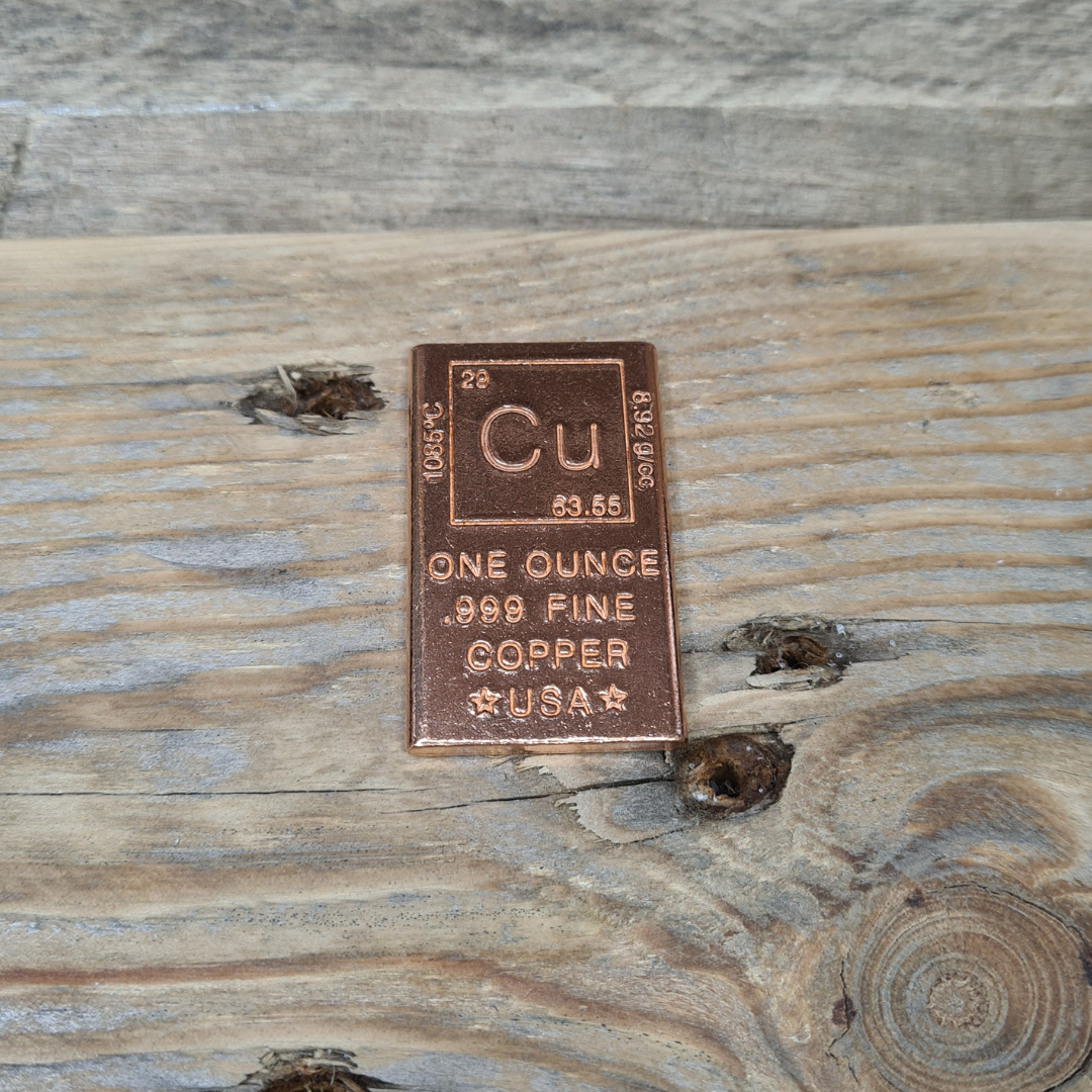 Earthstore® Copper (Arizona, USA) .999% Ingot Bar 30gms - Healing