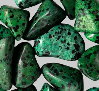 Dalmation Jasper Green Tumblestone