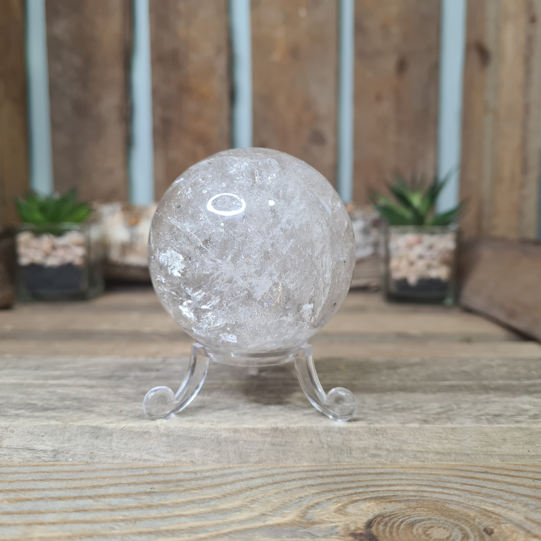 Earthstore® Lemurian Seed Quartz Sphere Brazil 260g 57mm
