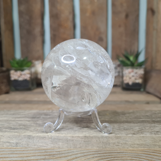 Earthstore® Lemurian Seed Quartz Sphere Brazil 340g 63mm