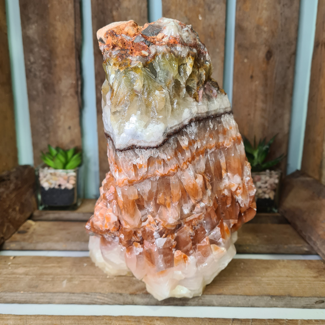 Earthstore® LARGE Natural RAINBOW INCA AZTEC CALCITE - Large Cut Base Display 2.50Kg