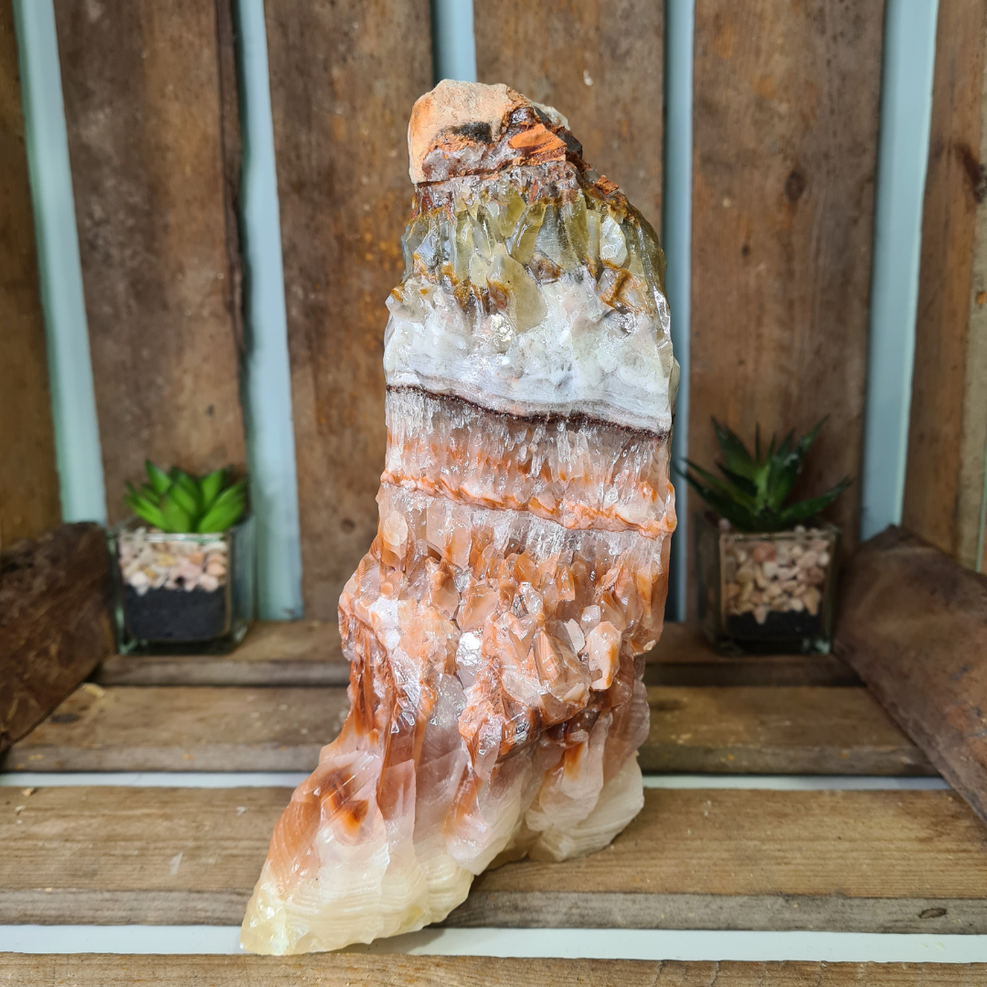 Earthstore® LARGE Natural RAINBOW INCA AZTEC CALCITE - Large Cut Base Display 2.50Kg