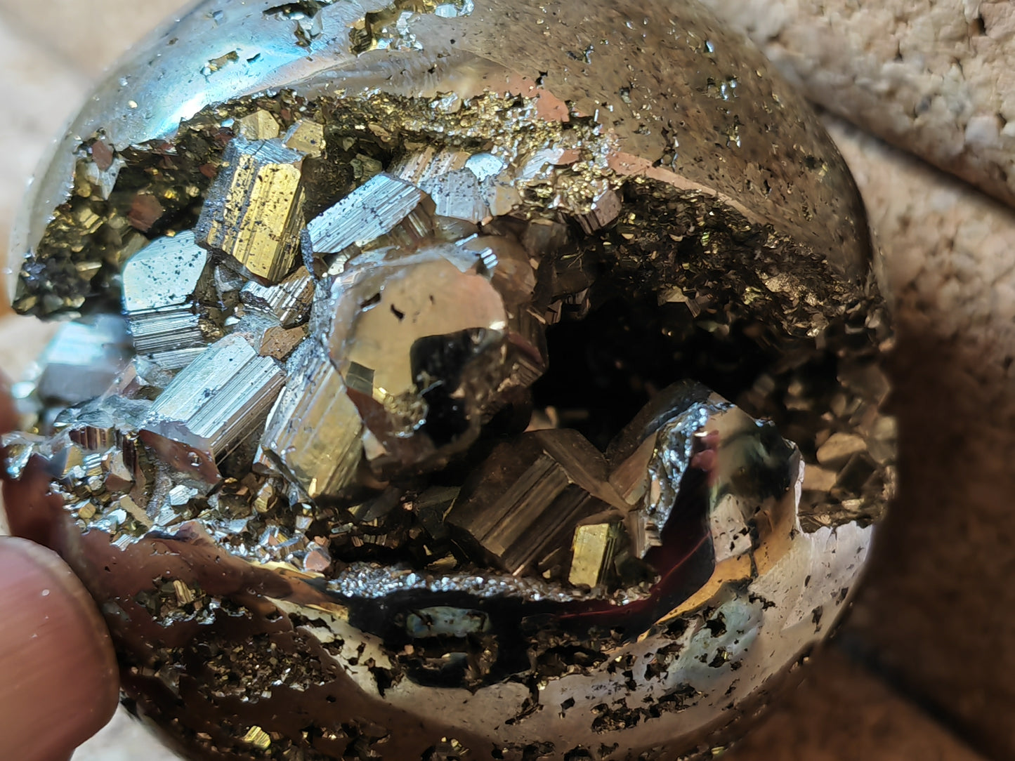 Pyrite Sphere 62mm Stunning Graded PREMIUM 540gm