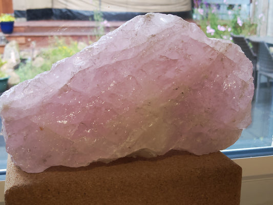 Rose Quartz AA Huge Display Natural Chunk - 5.1Kg,  260mm x 150mm - Madagascar