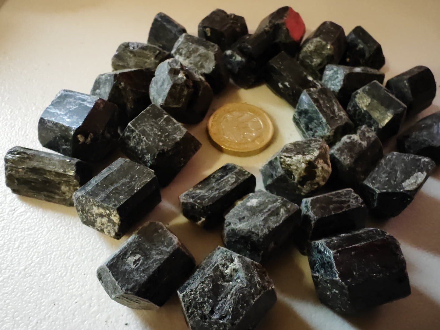 Tourmaline Raw Natural Hexagons | Sacred Geometry Crystal of Protection & Energetic Balance