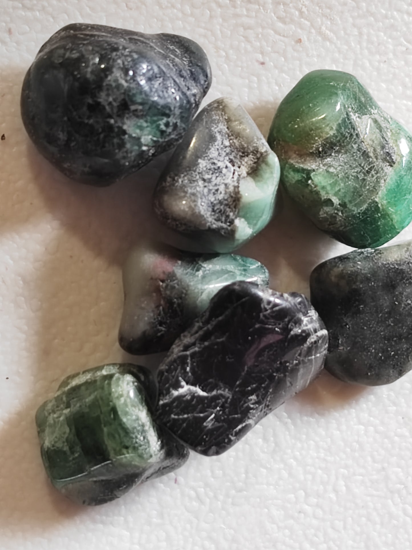 Emerald Polished Spiritual Healing Crystal Tumblestone