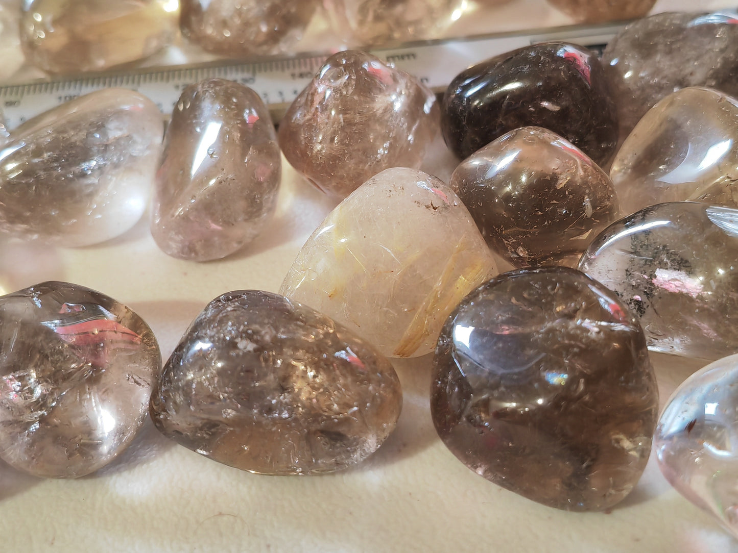 Smoky (Smokey) Quartz - Tumblestone A Grade - BRAZIL