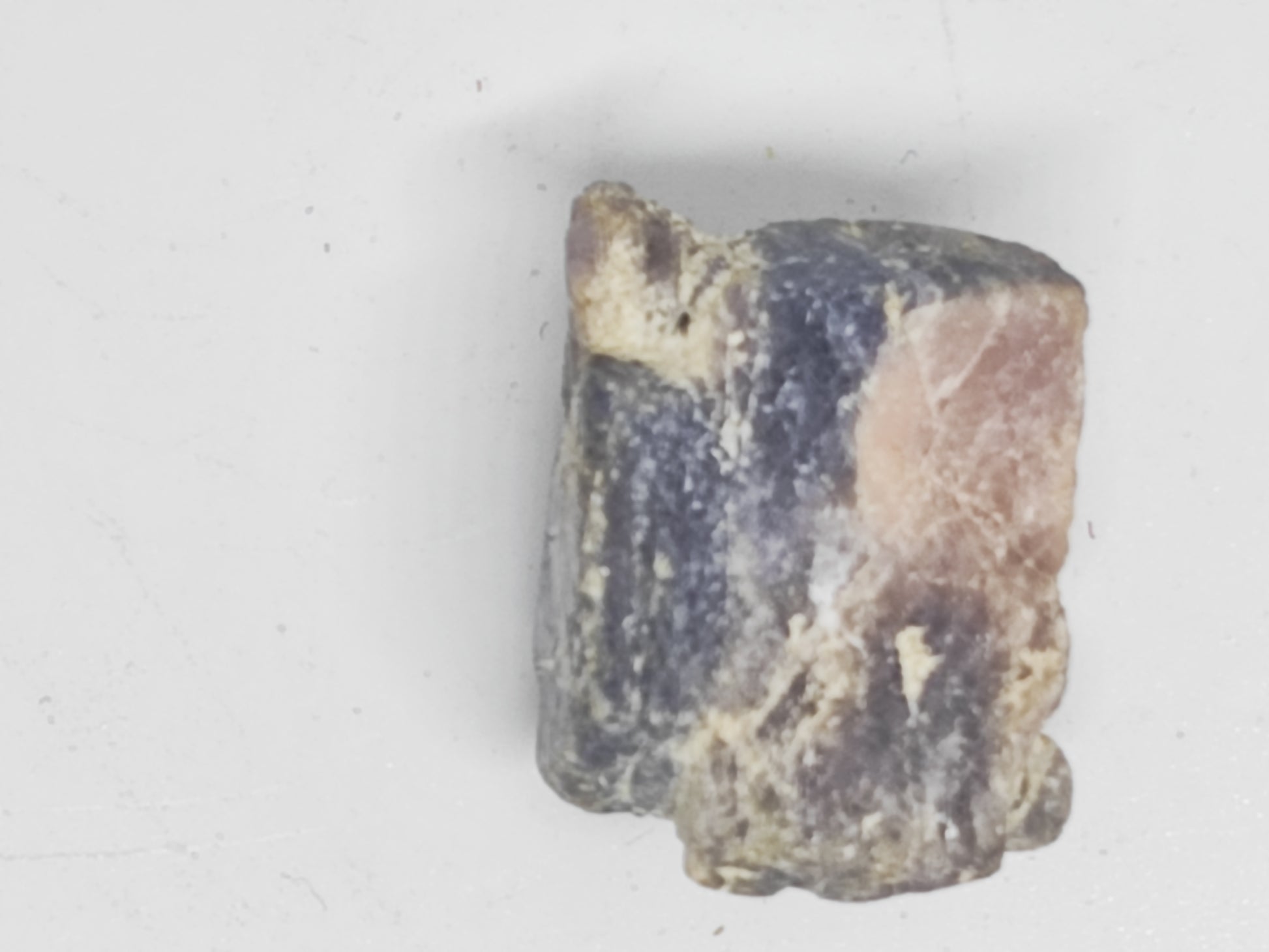 Mineral sample on a white background
