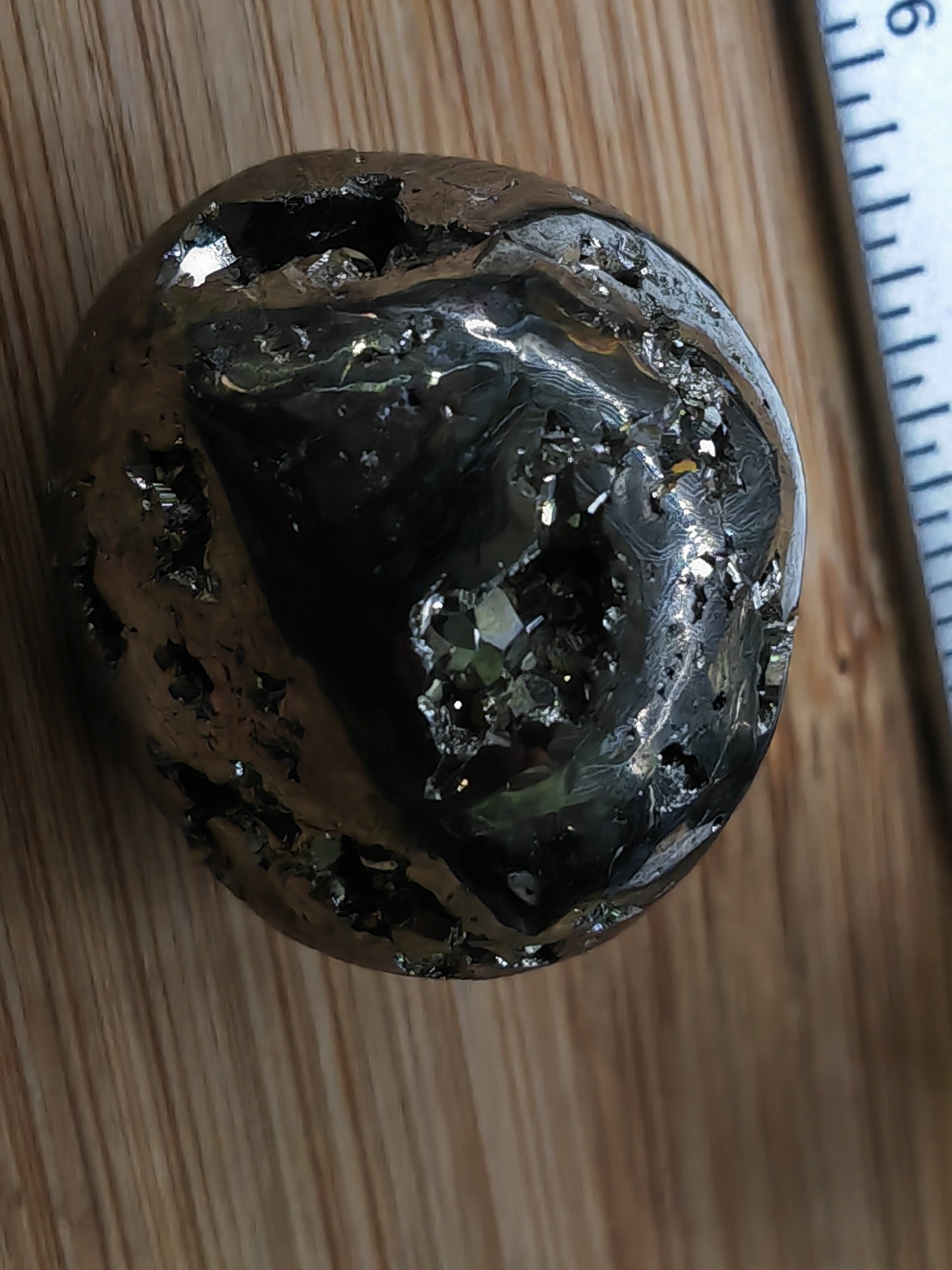 Pyrite Druzy Tumblestones AA Grade (mini spheres)