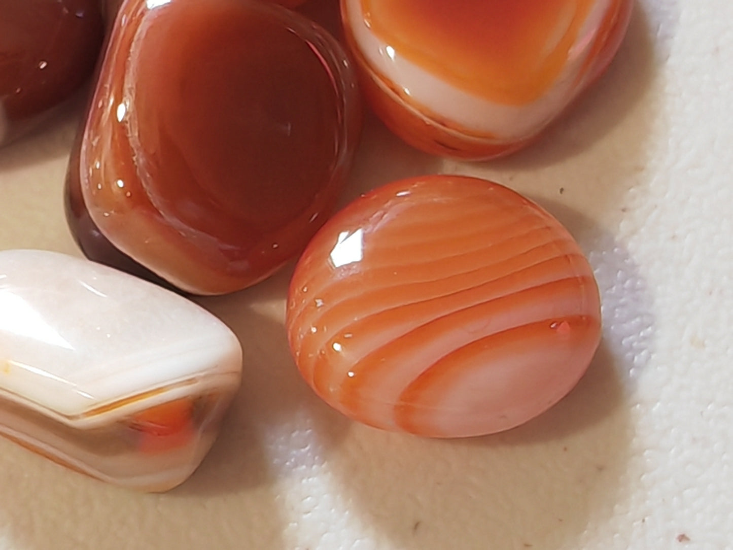 Carnelian Banded Agate - Tumblestone