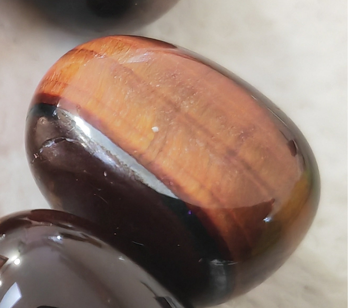 Tigers Eye Red - Tumblestone African Gemstone (The Survival Stone) AA GRADE