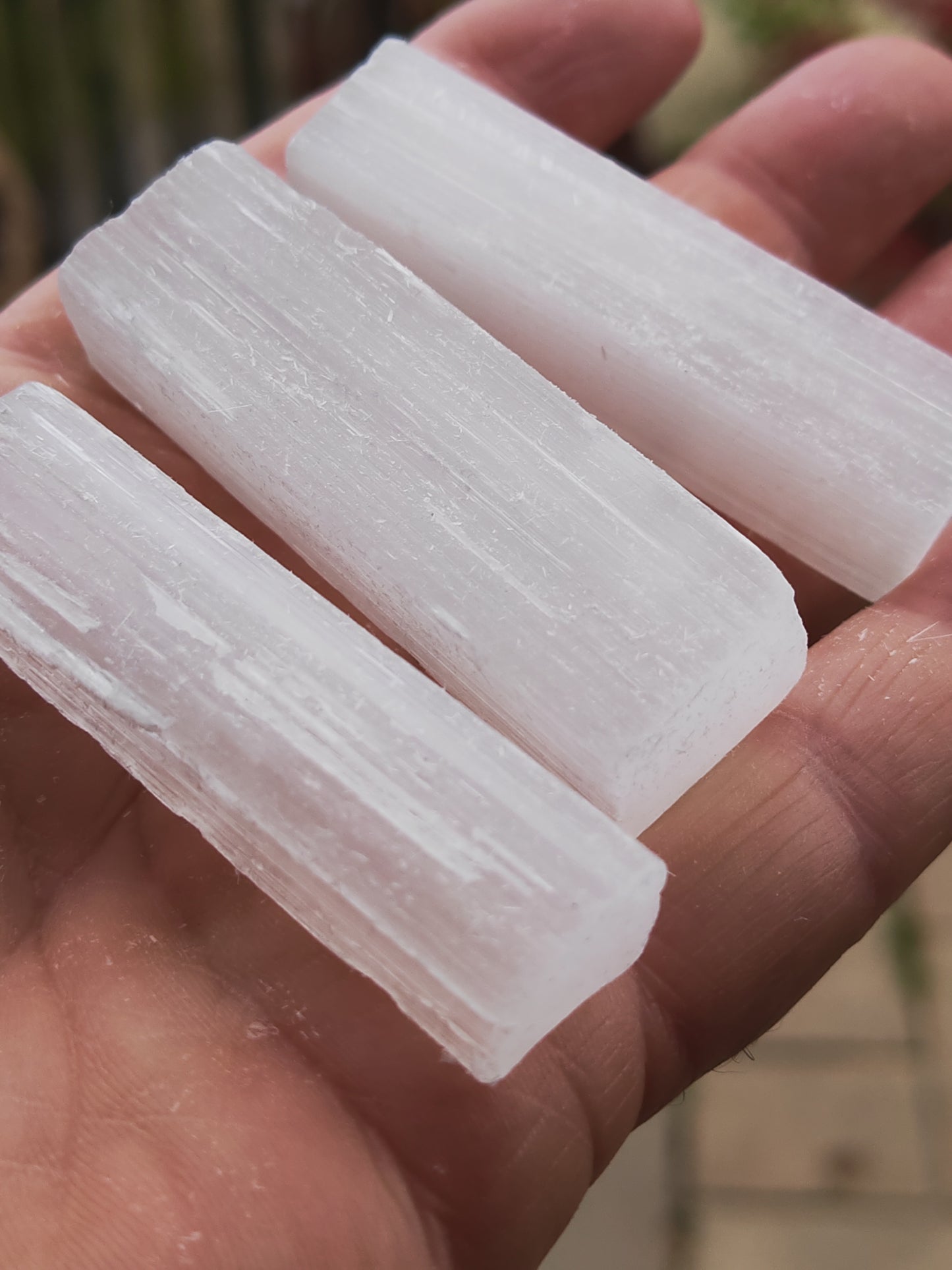Selenite Wands for Cleansing, Healing, Meditation and Grid Sticks - 6cm