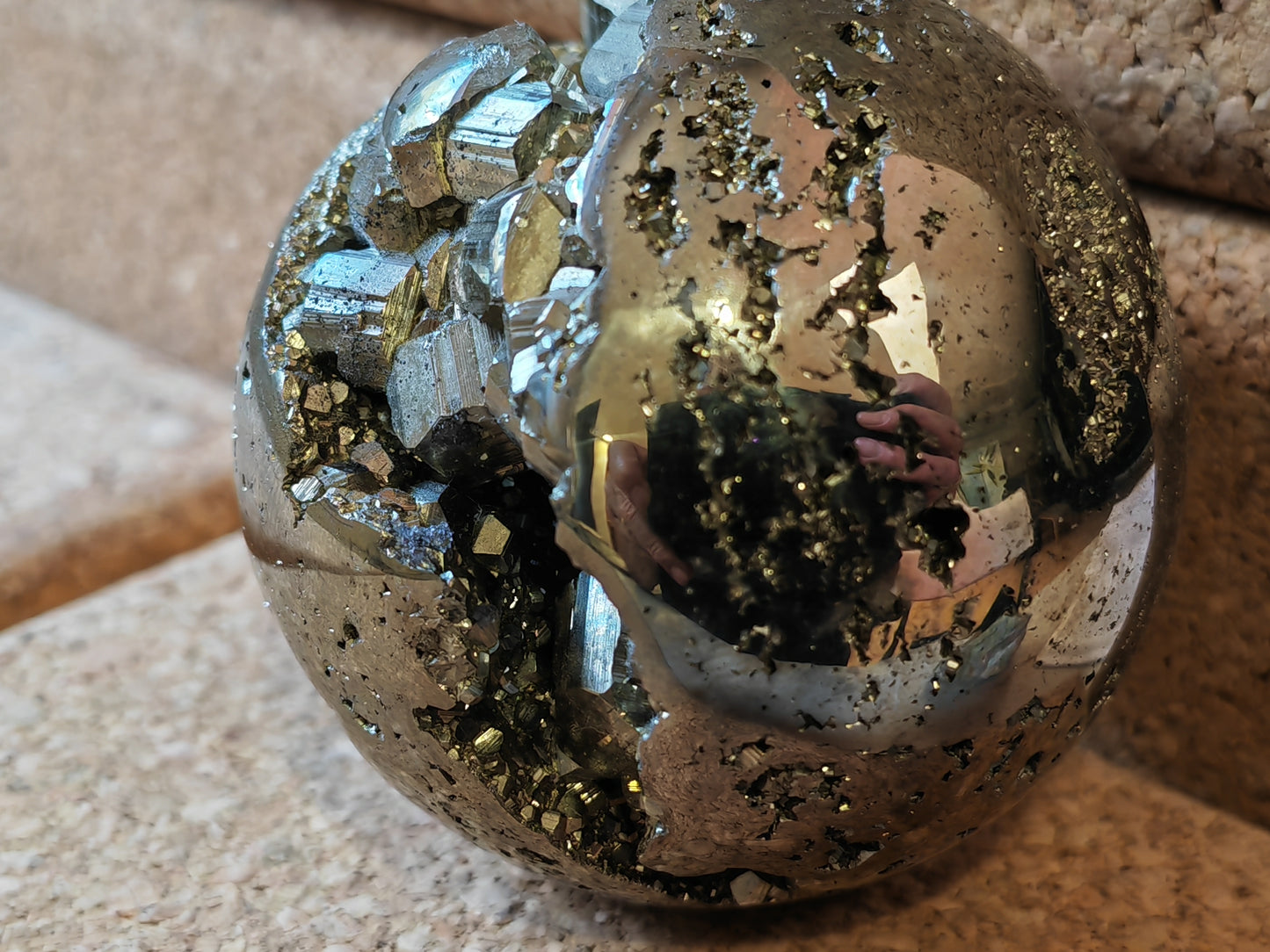 Pyrite Sphere 62mm Stunning Graded PREMIUM 540gm