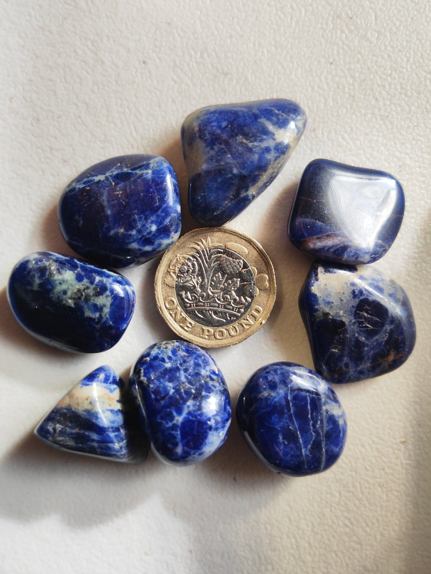 Sodalite - Tumblestone - (Large) AA GRADE