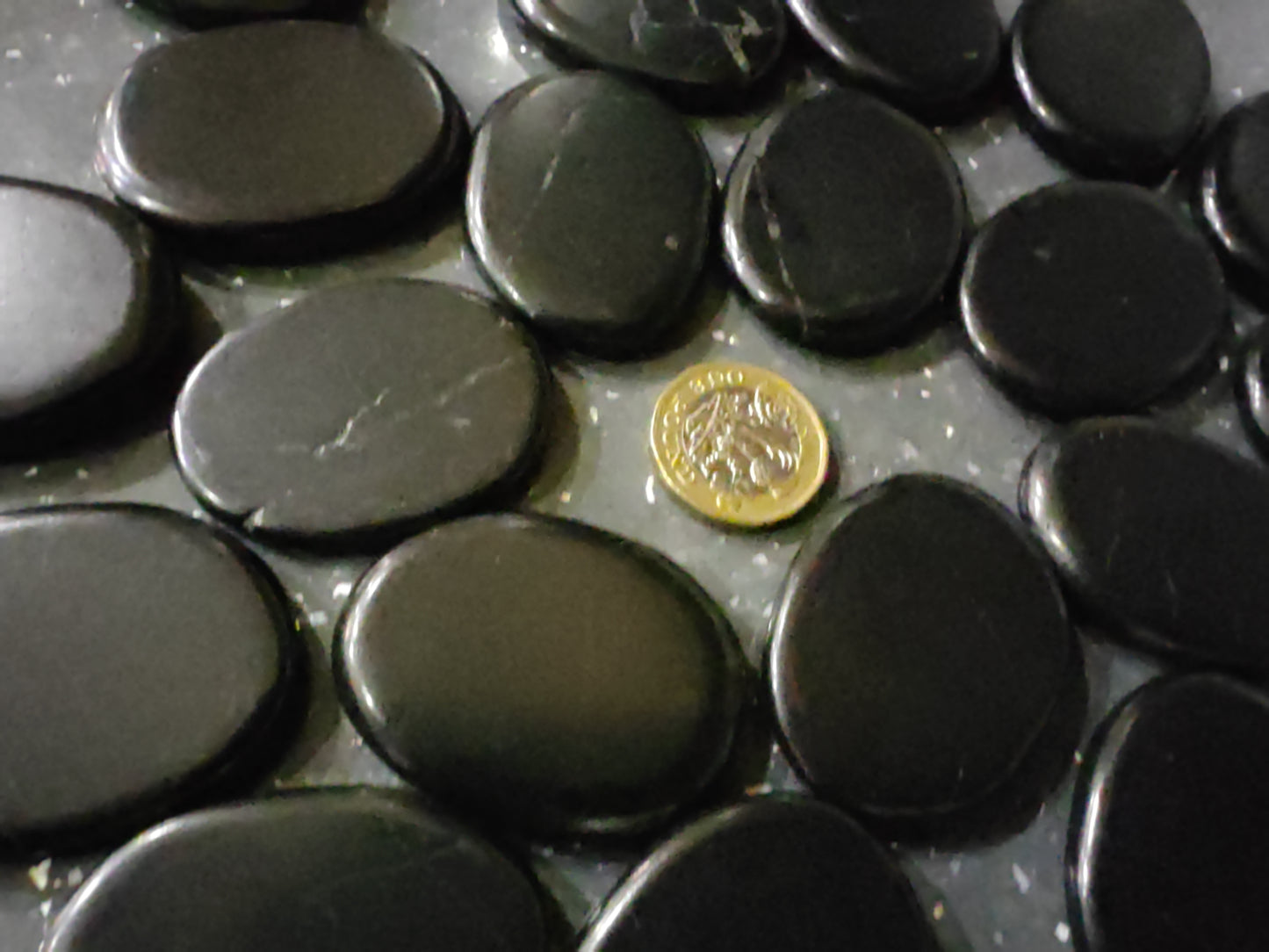 Shungite Palm Stone, Large | AA Grade | Stress, Protection & Grounding - Healing