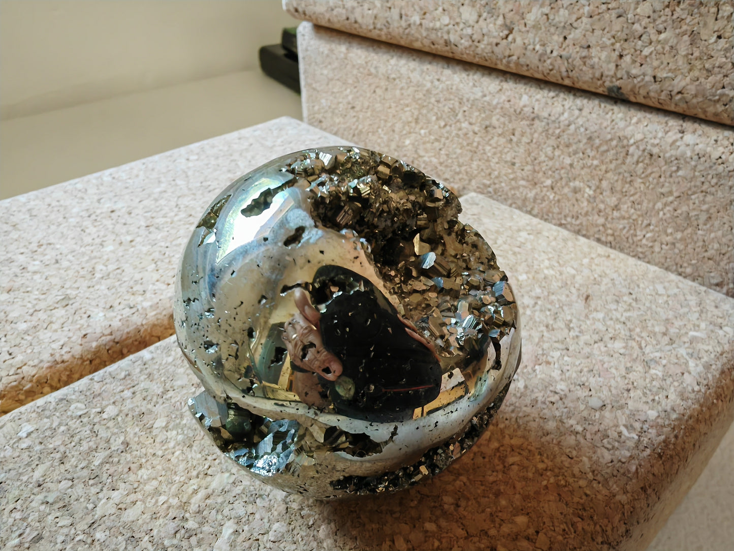 Pyrite Sphere 62mm Stunning Graded PREMIUM 540gm