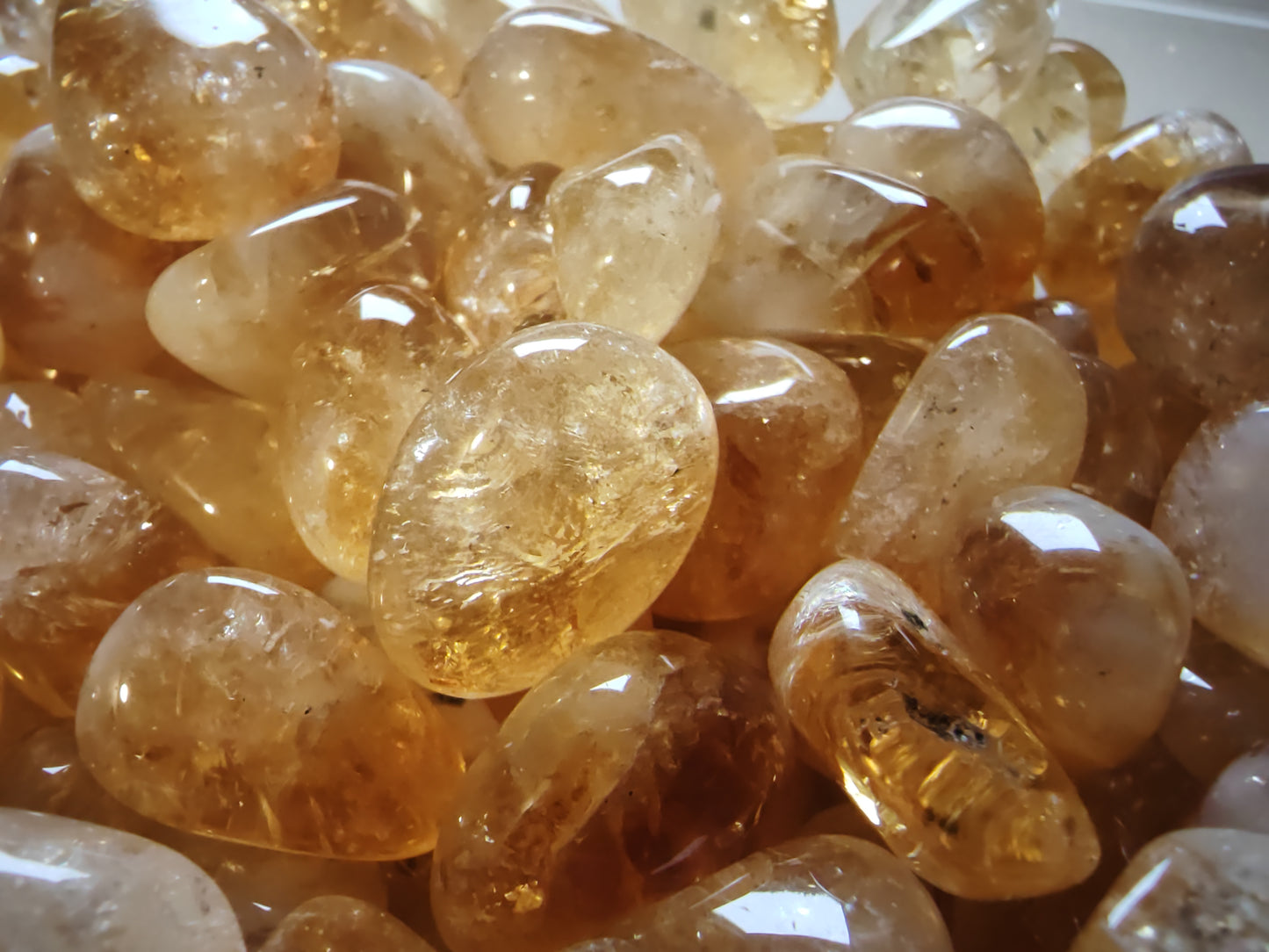 Citrine Tumblestone | A GRADE | Stone of Abundance & Solar Plexus Crystal