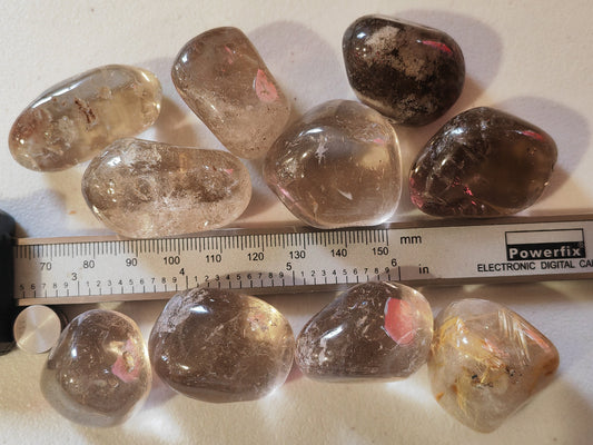 Smoky (Smokey) Quartz - Tumblestone A Grade - BRAZIL