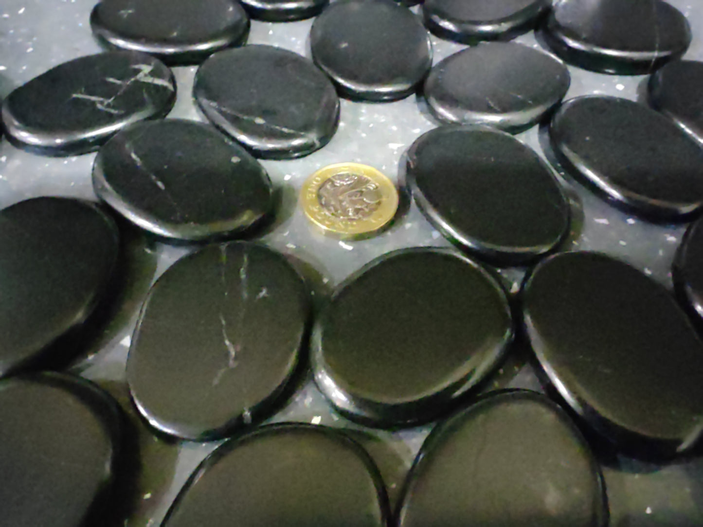 Shungite Palm Stone, Large | AA Grade | Stress, Protection & Grounding - Healing