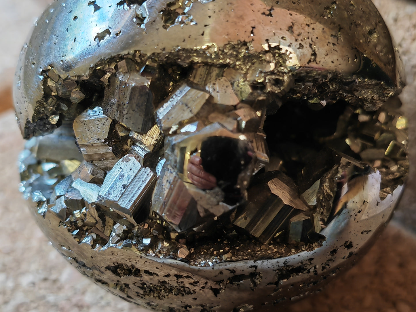 Pyrite Sphere 62mm Stunning Graded PREMIUM 540gm