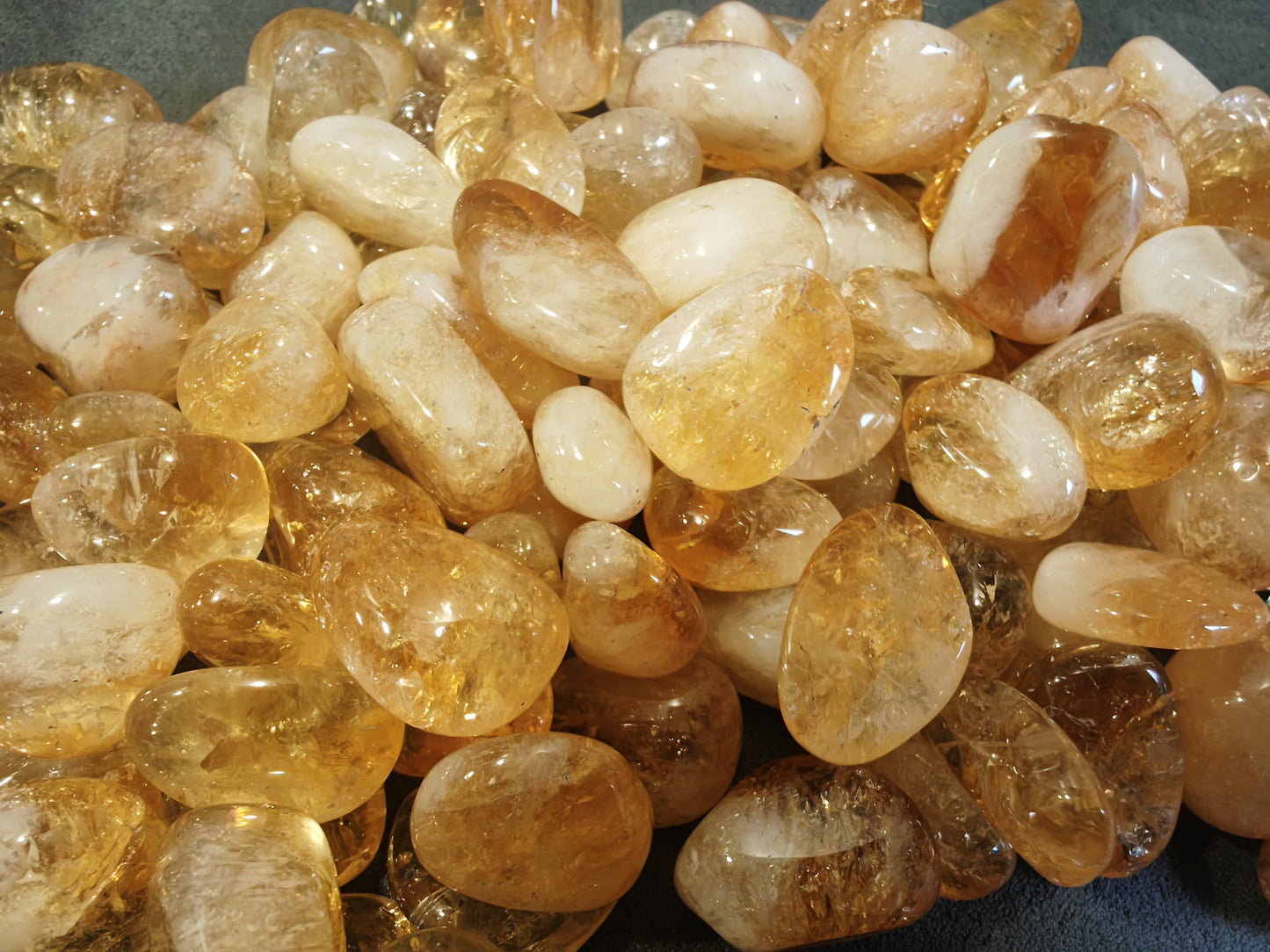 Citrine Tumblestone | A GRADE | Stone of Abundance & Solar Plexus Crystal