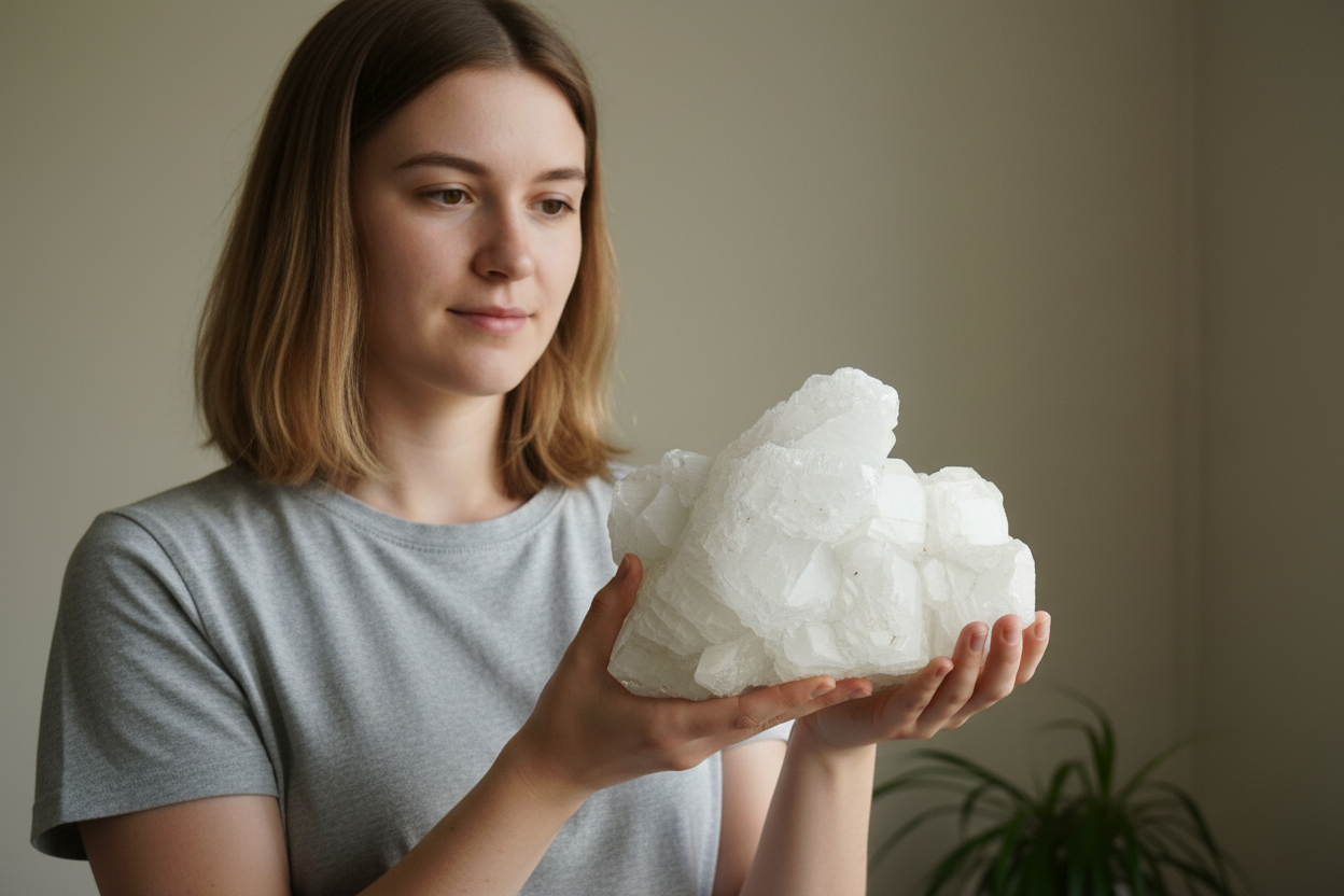 Earthstore® Selenite Angel Wing or Fishtail Upright Cut Base Formation Display 2.5kG