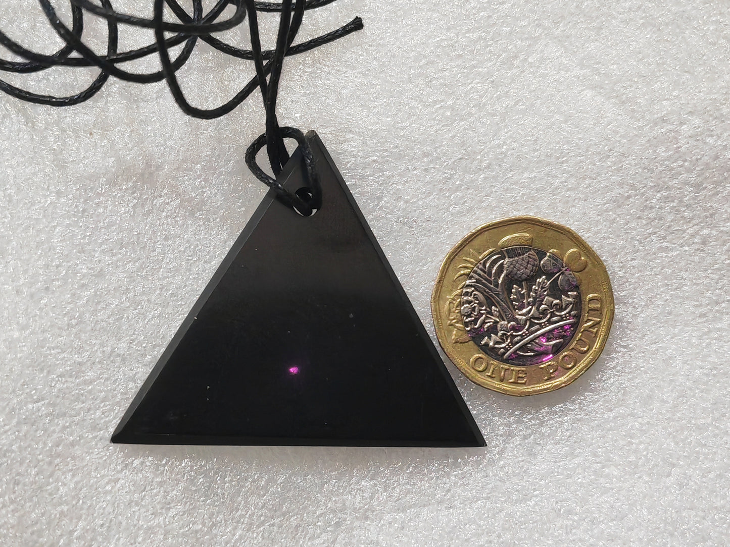 Shungite FEMALE or MALE PYRAMID Pendant & Necklace - Protection, Grounding & Everyday Energy | 2 sizes