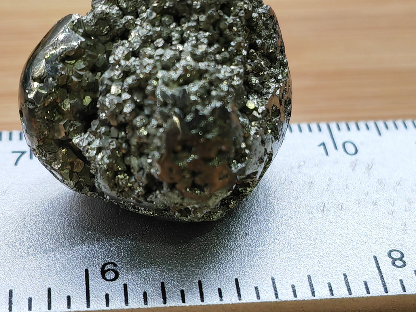 Pyrite Druzy Tumblestones AA Grade (mini spheres)