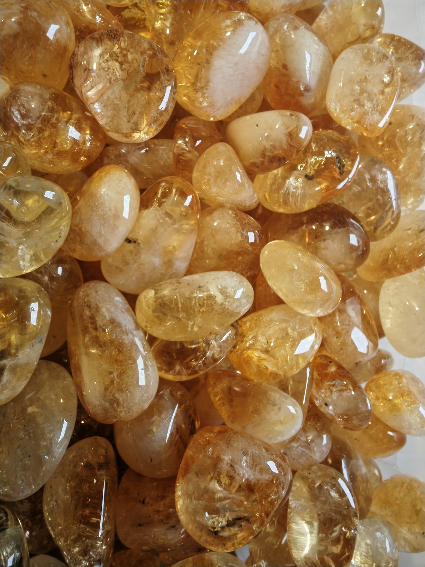 Citrine Tumblestone | A GRADE | Stone of Abundance & Solar Plexus Crystal