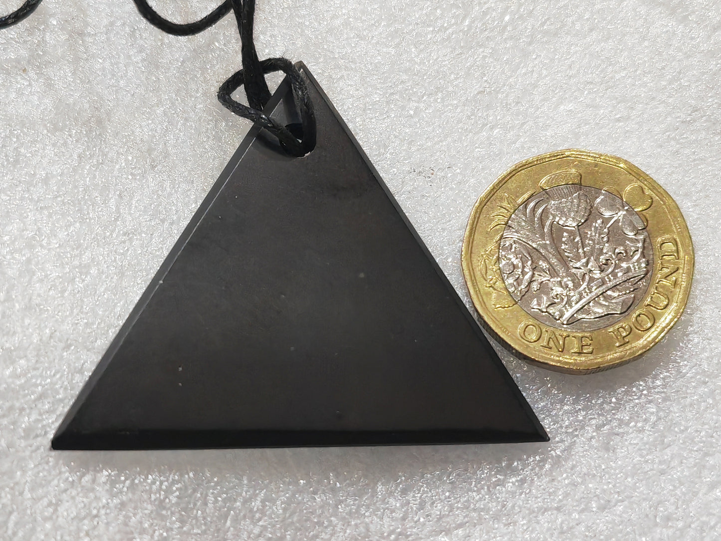 Shungite FEMALE or MALE PYRAMID Pendant & Necklace - Protection, Grounding & Everyday Energy | 2 sizes