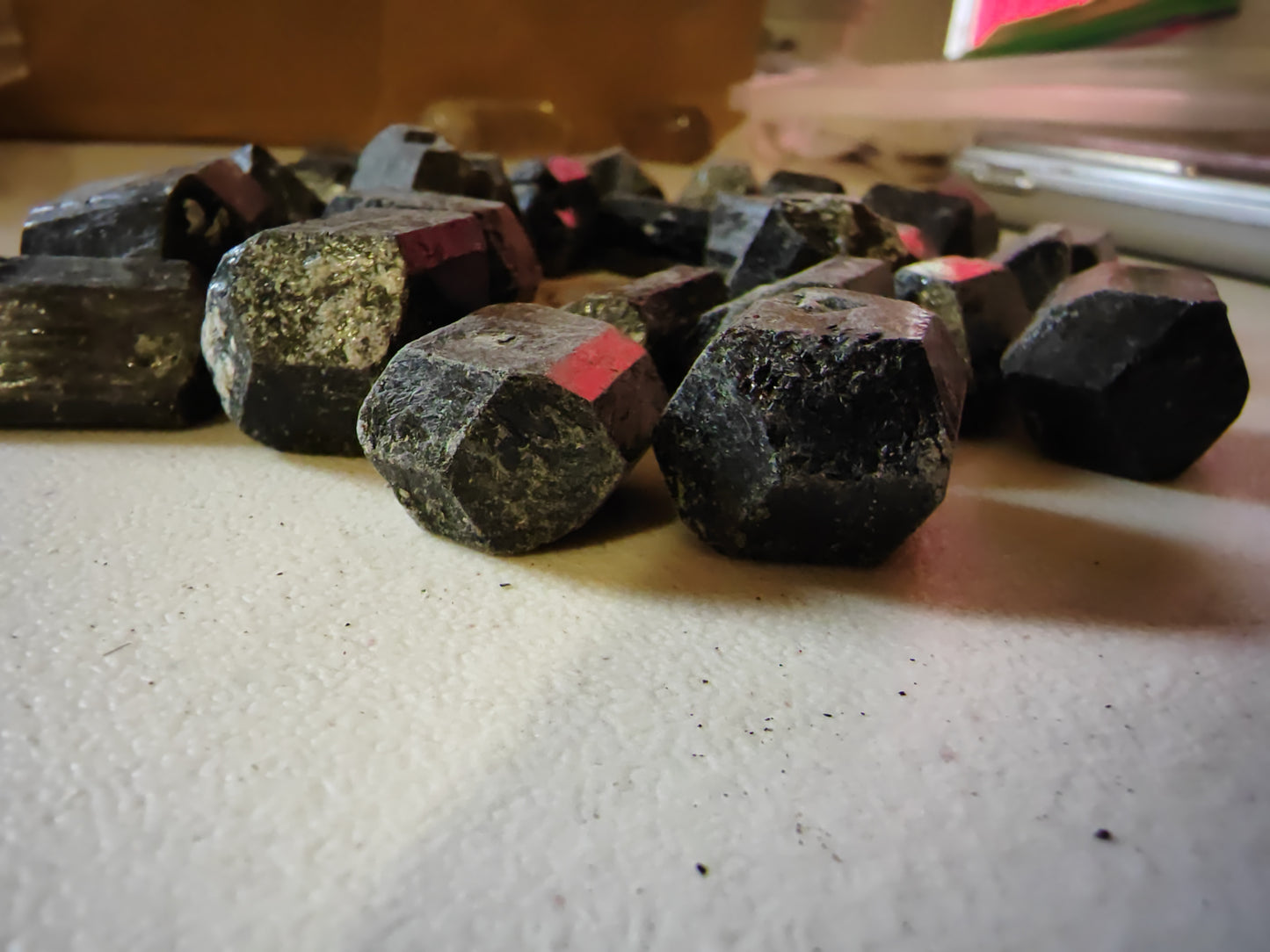 Tourmaline Raw Natural Hexagons | Sacred Geometry Crystal of Protection & Energetic Balance