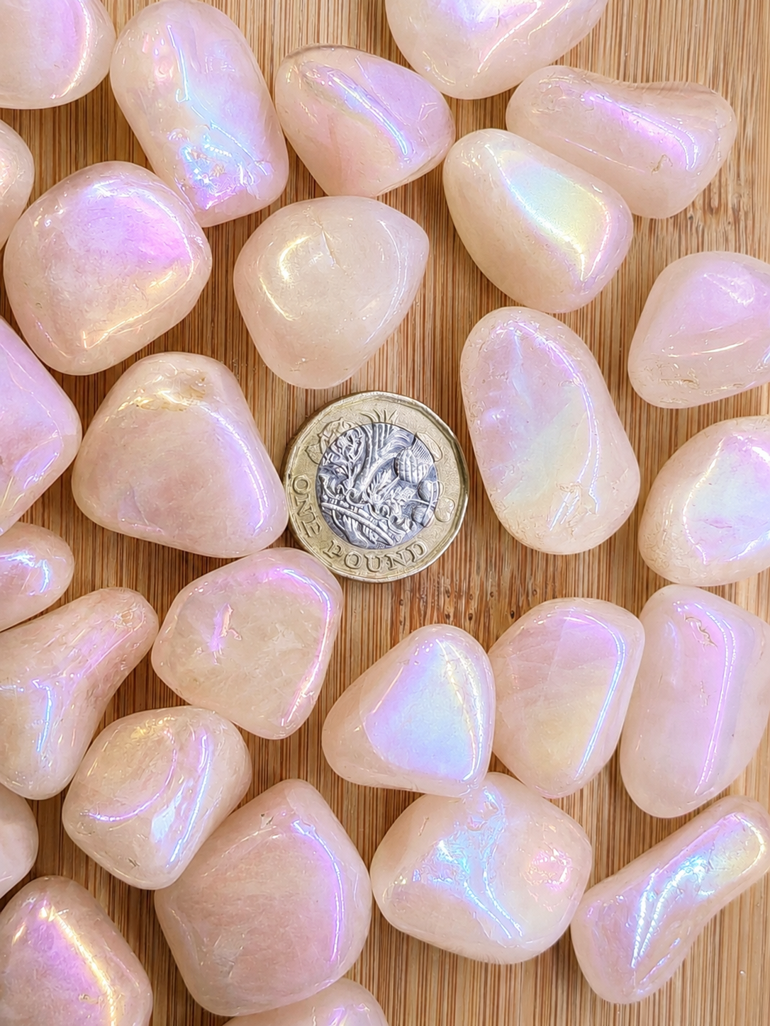 Rose Aura Quartz Tumblestones