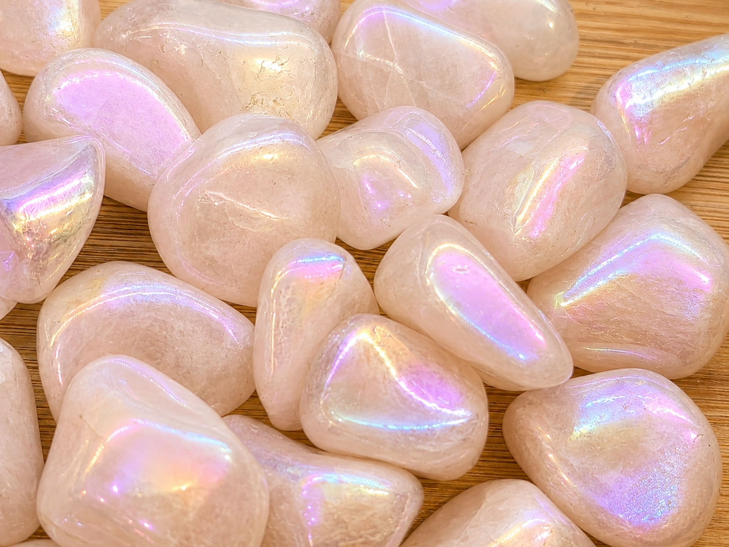 Rose Aura Quartz Tumblestones